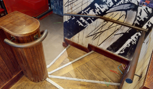 1 x Collection of Steel Hand Railing for Steps - Includes Three Sections as Pictured