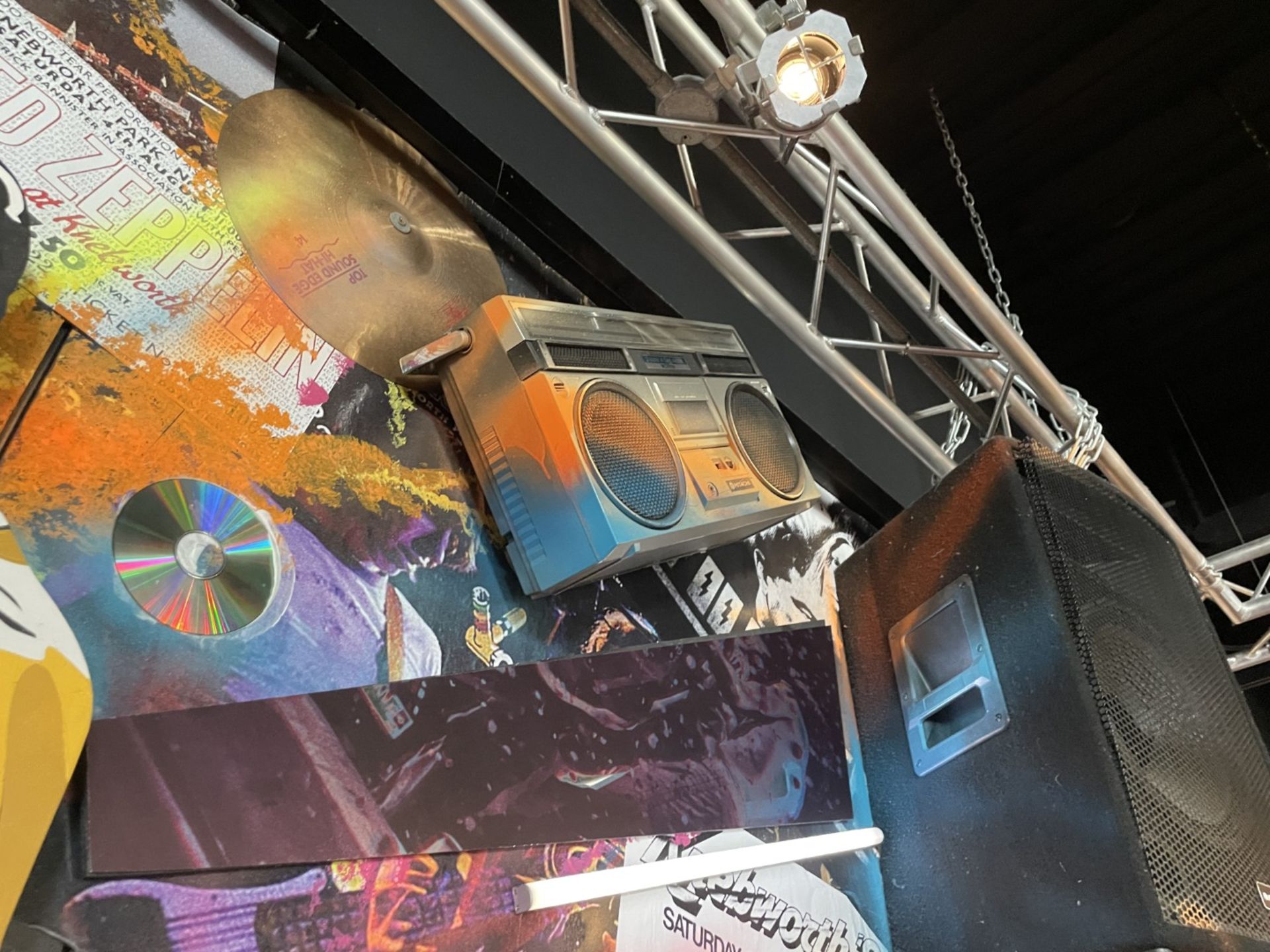 1 x Collection of Rock ‘N’ Roll Custom Display Instruments for a Wall Feature - Image 17 of 34