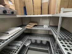 1 x Large U Shaped Walk In Fridge/Freezer Shelving System with Removable Hygienic Perforated Shelves
