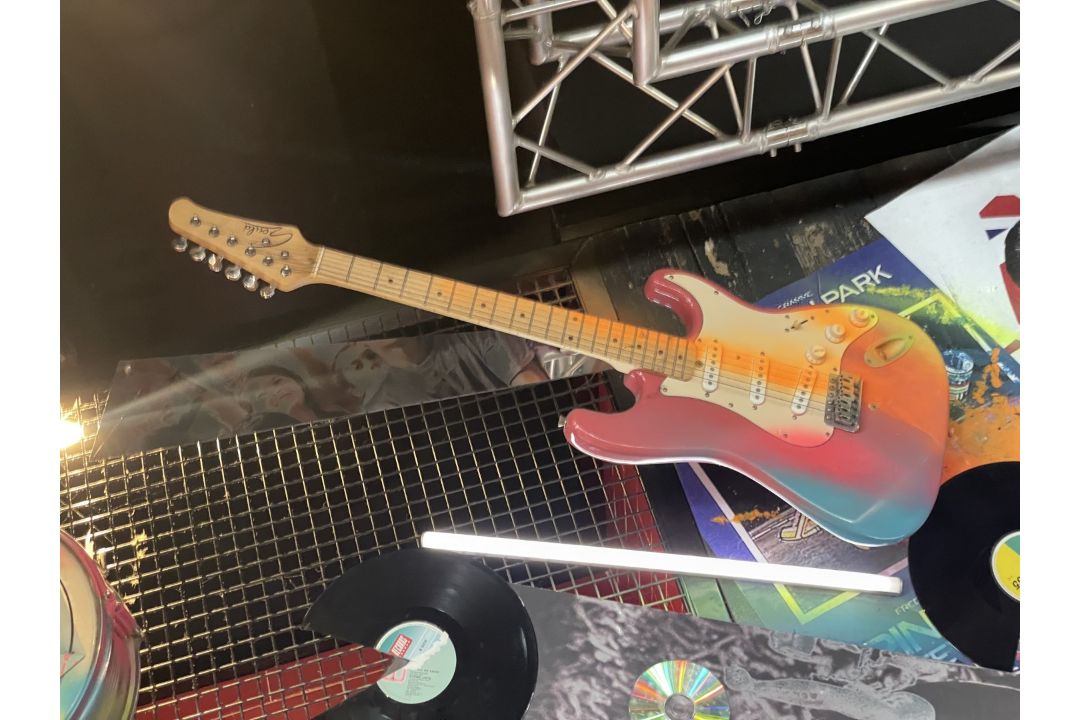 1 x Collection of Rock ‘N’ Roll Custom Display Instruments for a Wall Feature - Image 4 of 34