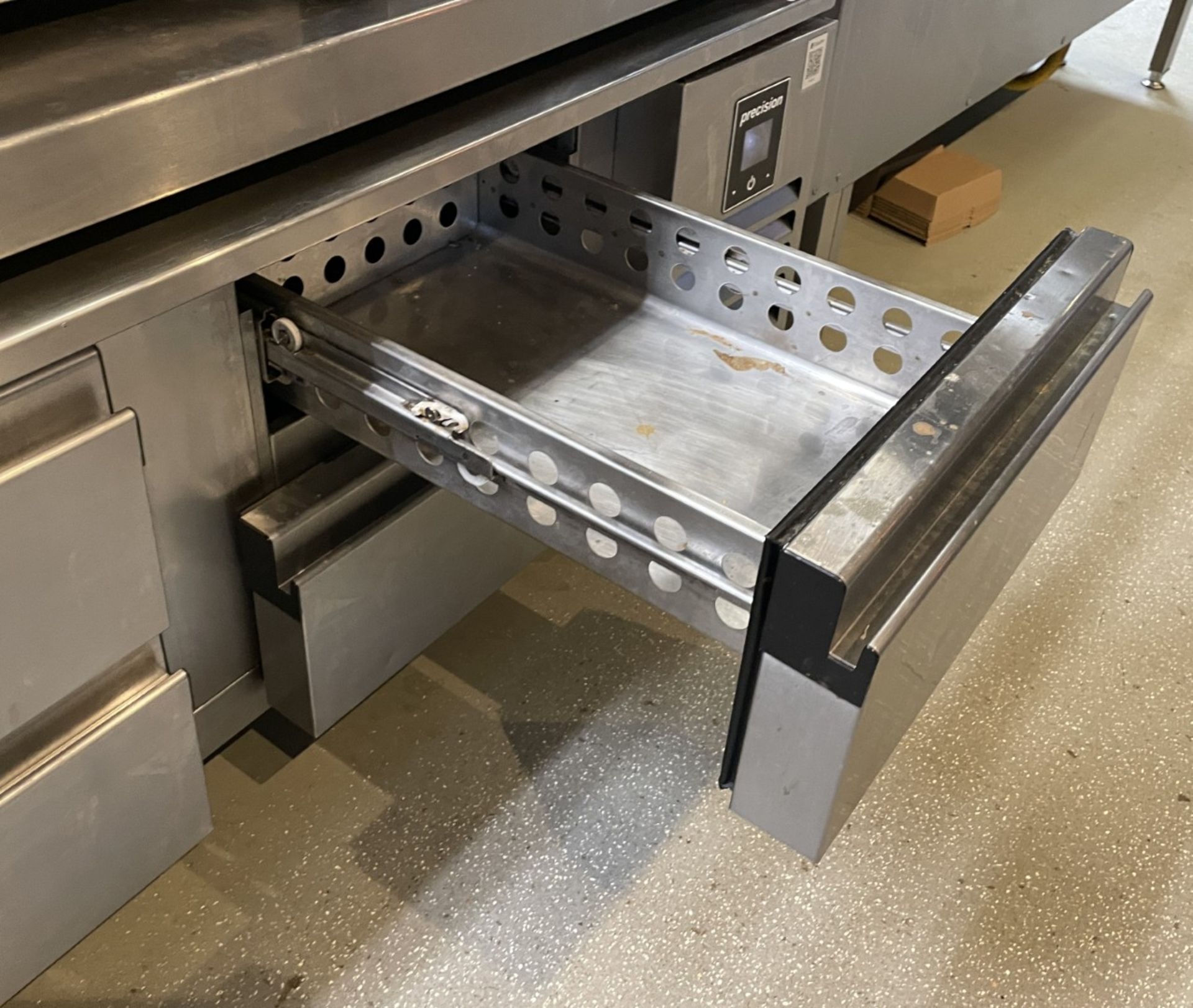 1 x Precision Four Drawer Base Counter Fridge - Image 6 of 9