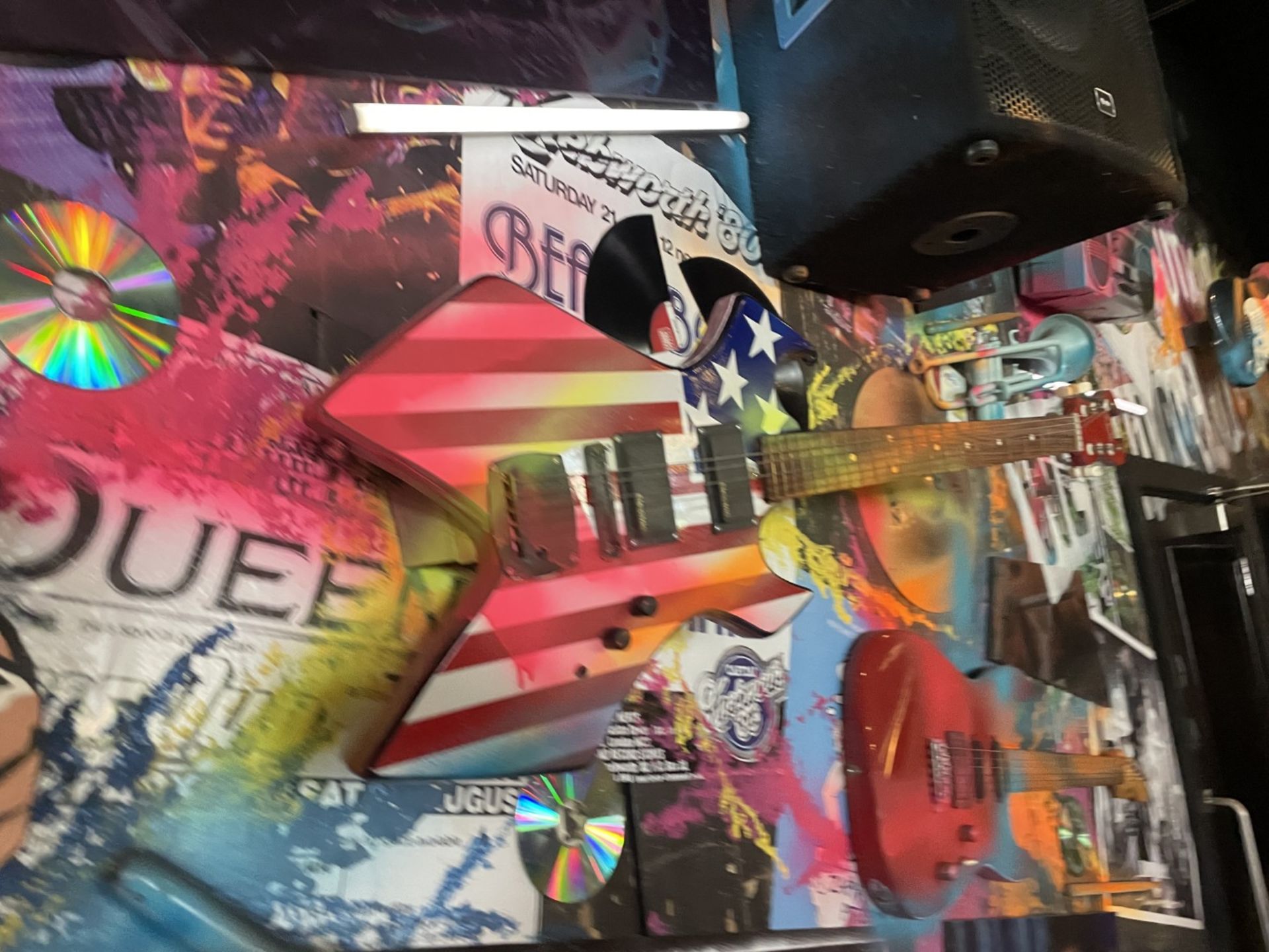 1 x Collection of Rock ‘N’ Roll Custom Display Instruments for a Wall Feature - Image 15 of 34