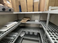 1 x Large U Shaped Walk In Fridge/Freezer Shelving System with Removable Hygienic Perforated Shelves