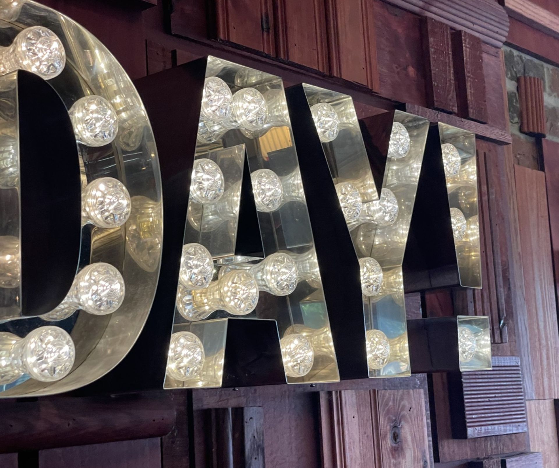 1 x Large-Format Decorative Wall Sign Featuring the Slogan “In Here It's Always Friday!” - Image 8 of 19