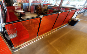 1 x Collection of Industrial Style Room Dividers with Perforated Metal Insert Panels