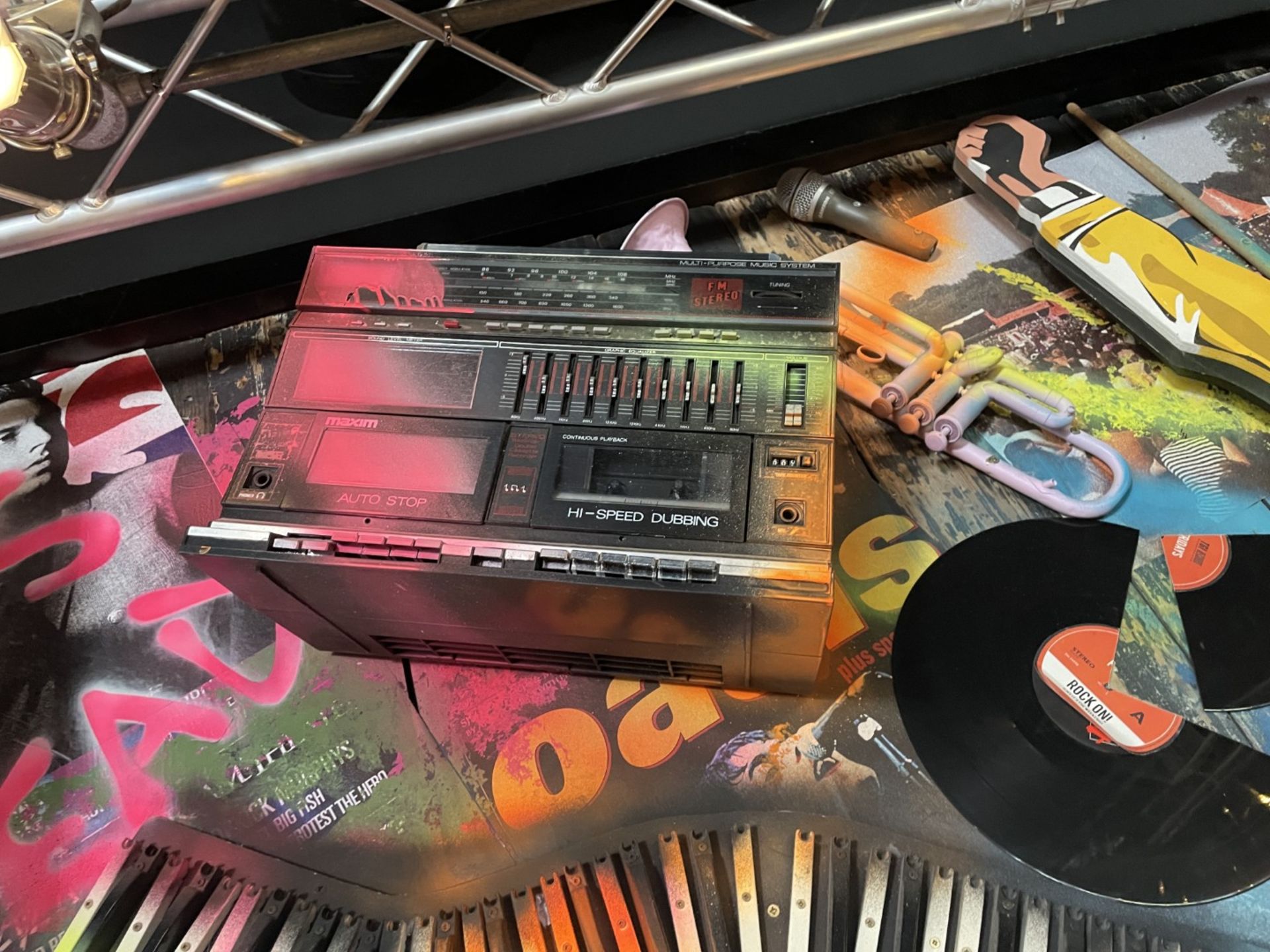 1 x Collection of Rock ‘N’ Roll Custom Display Instruments for a Wall Feature - Image 21 of 34