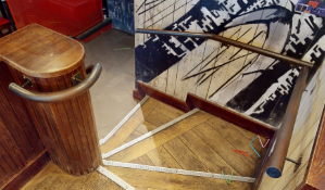 1 x Collection of Steel Hand Railing for Steps - Includes Three Sections as Pictured