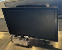 1 x Benq LED Monitor with Kitchen Bumper Bar to Manage Orders