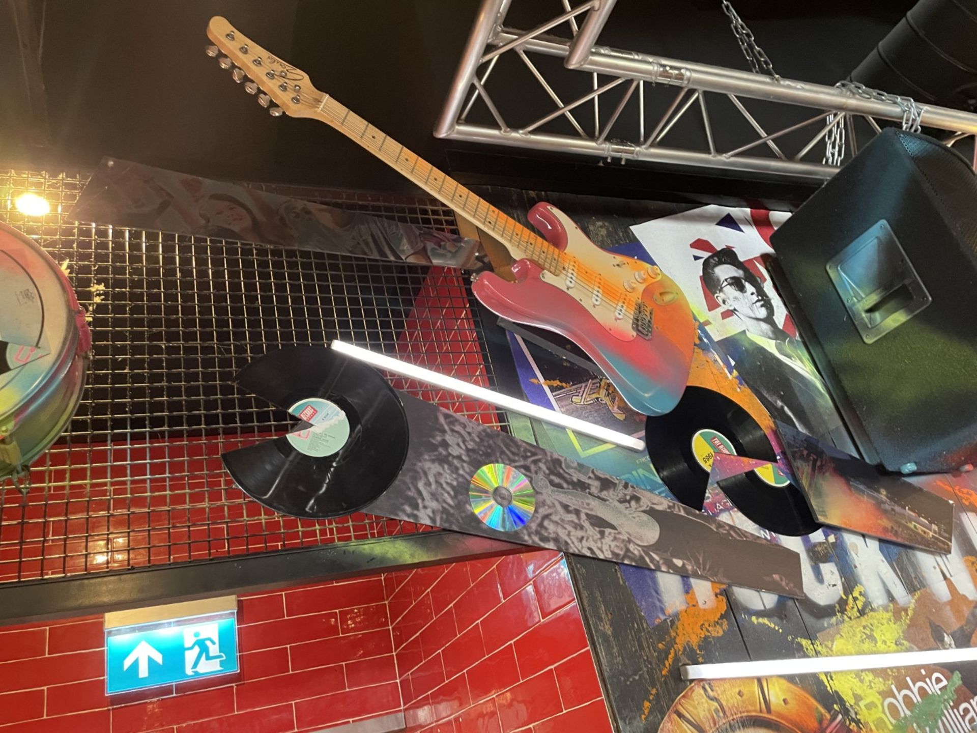 1 x Collection of Rock ‘N’ Roll Custom Display Instruments for a Wall Feature - Image 23 of 34