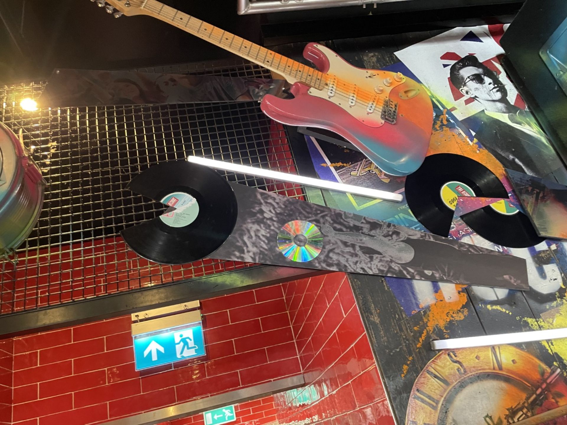 1 x Collection of Rock ‘N’ Roll Custom Display Instruments for a Wall Feature - Image 6 of 34