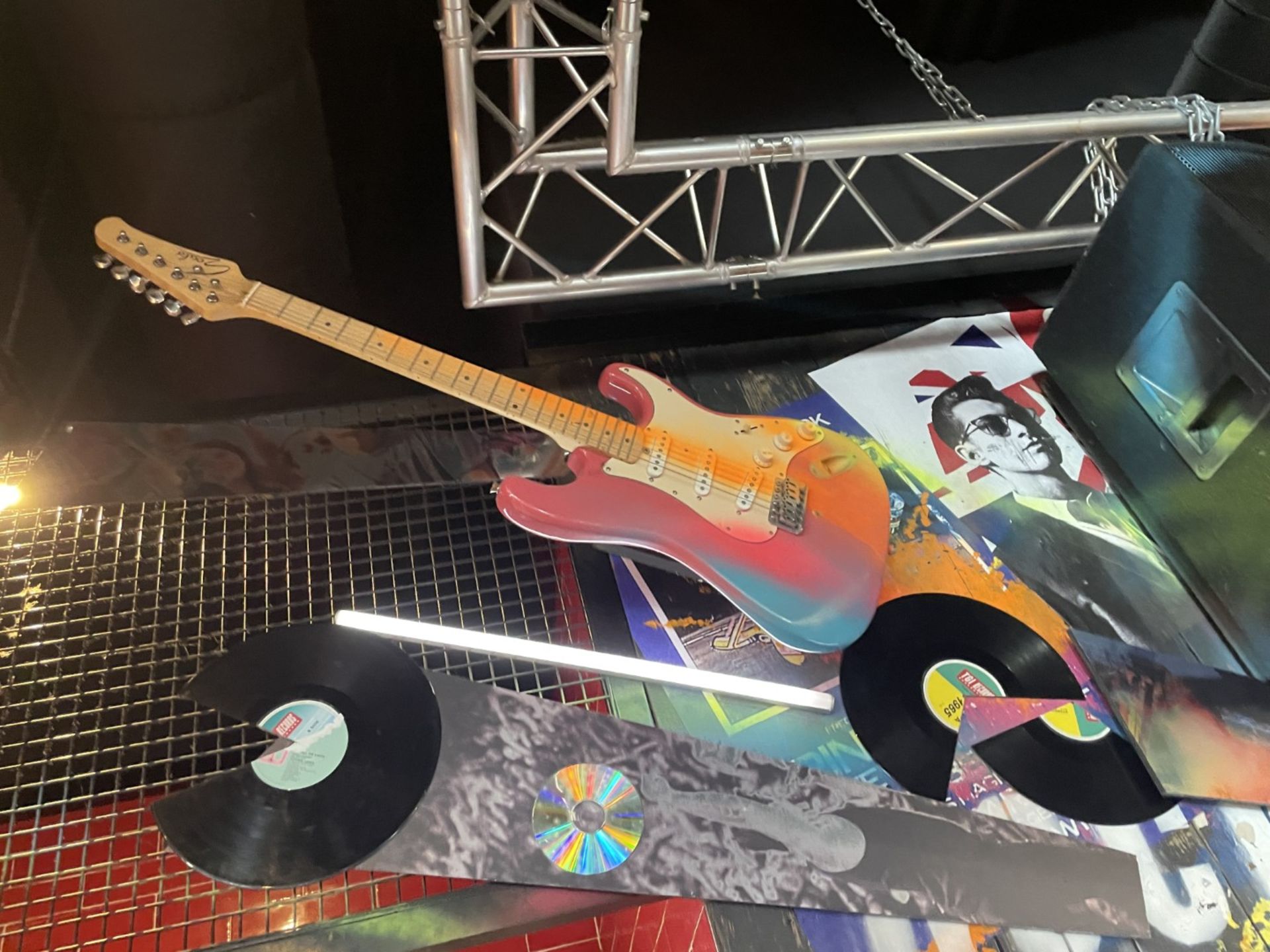 1 x Collection of Rock ‘N’ Roll Custom Display Instruments for a Wall Feature - Image 3 of 34