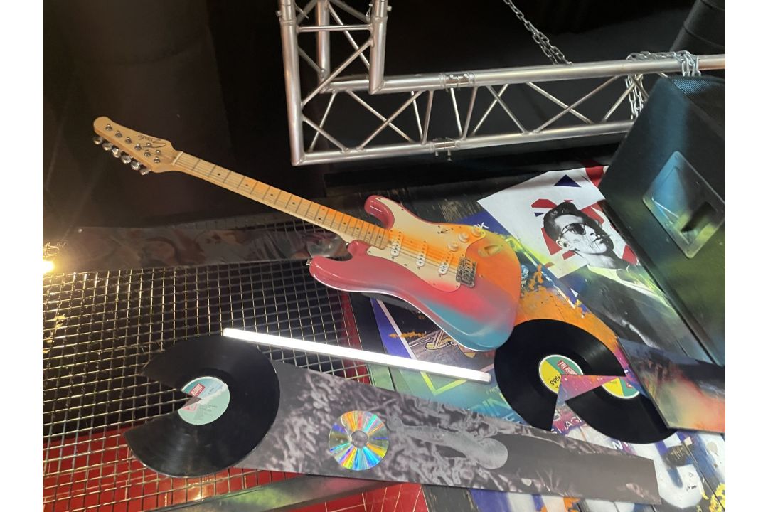 1 x Collection of Rock ‘N’ Roll Custom Display Instruments for a Wall Feature - Image 3 of 34