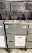 1 x Pitco SG14 Single Tank Gas Fryer with Two Baskets