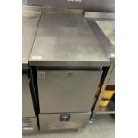 1 x Precision Single Door Stainless Steel Space Saver Prep Fridge