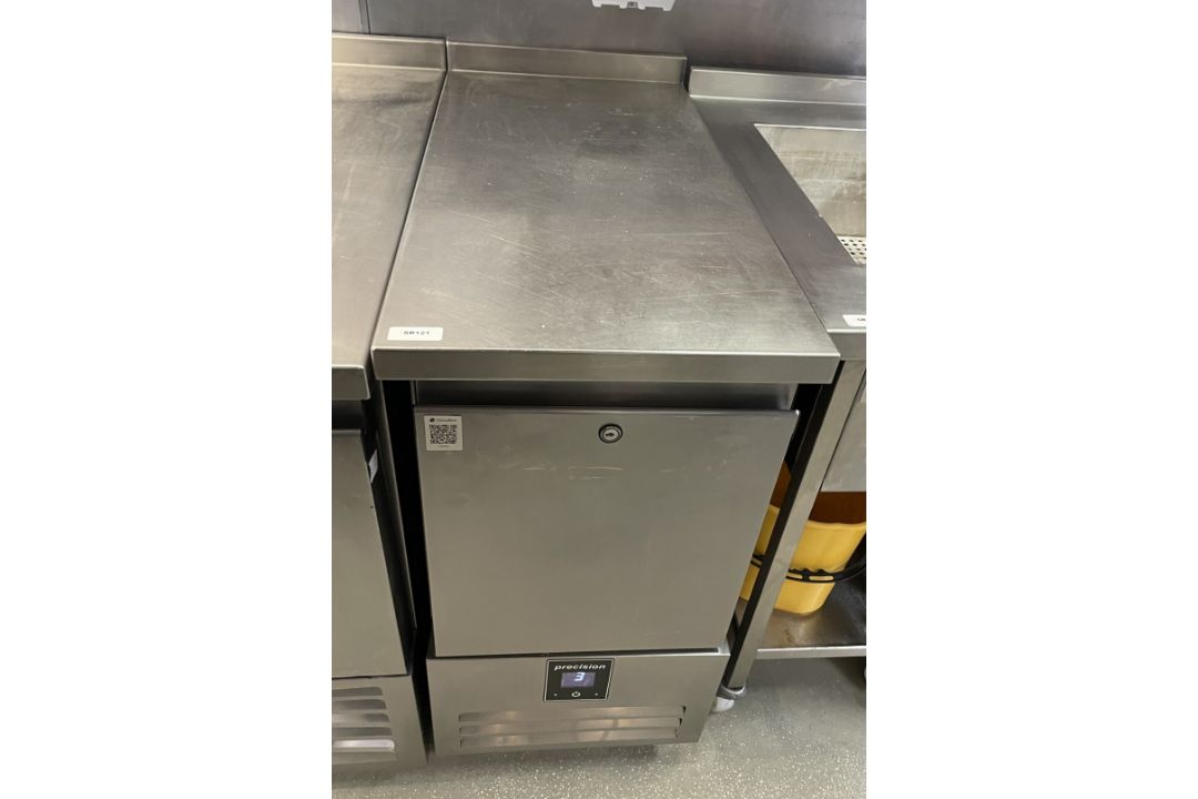 1 x Precision Single Door Stainless Steel Space Saver Prep Fridge - Image 1 of 3