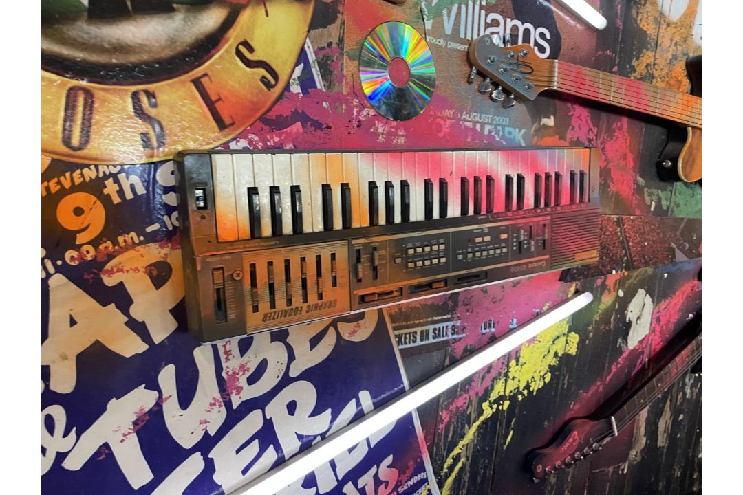1 x Collection of Rock ‘N’ Roll Custom Display Instruments for a Wall Feature - Image 10 of 34