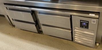 1 x Precision Four Drawer Base Counter Fridge