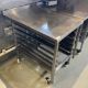 1 x Stainless Steel Prep Table on Castors with Six Tray Holders - Image 3 of 4