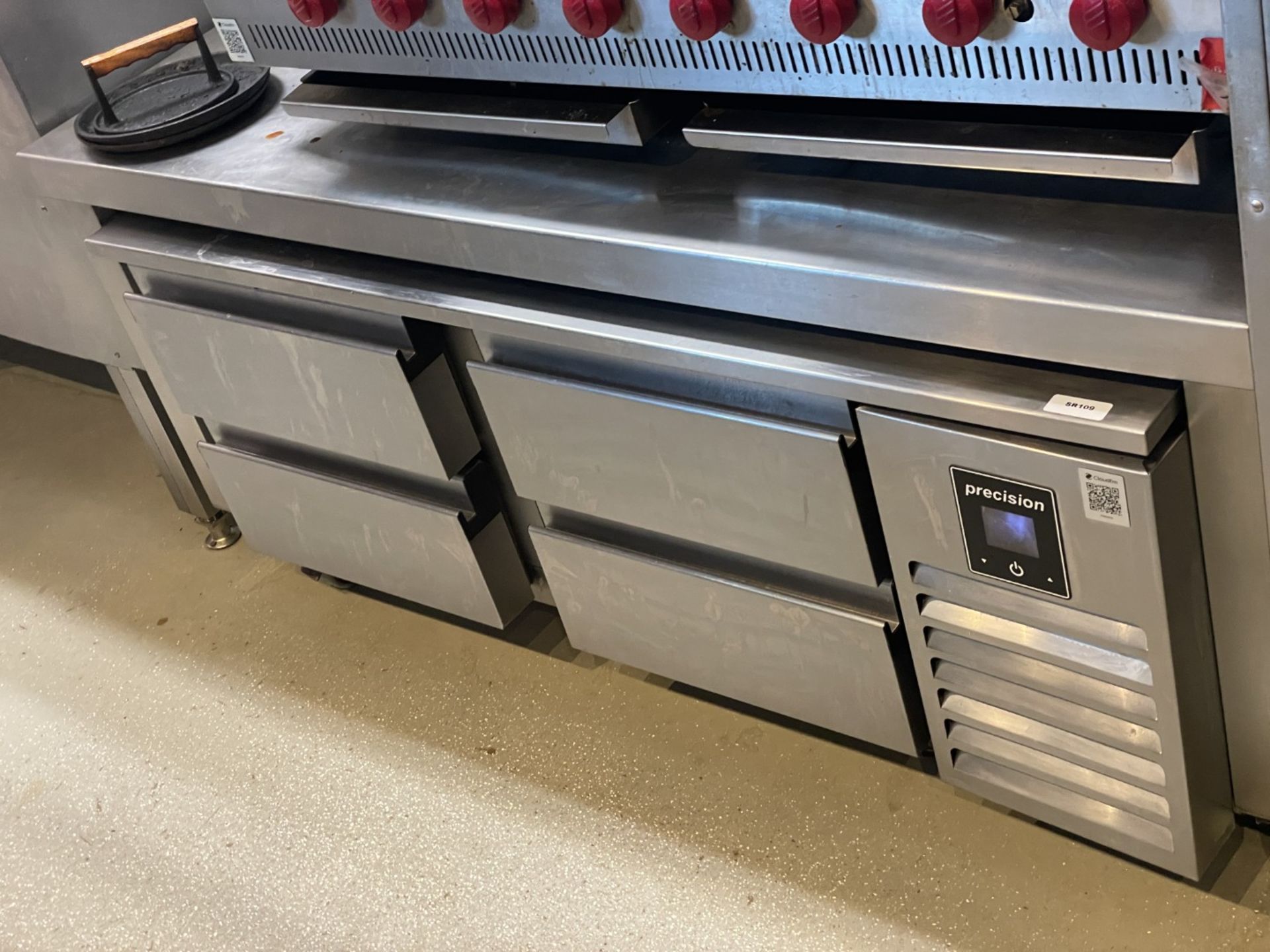 1 x Precision Four Drawer Base Counter Fridge - Image 2 of 9
