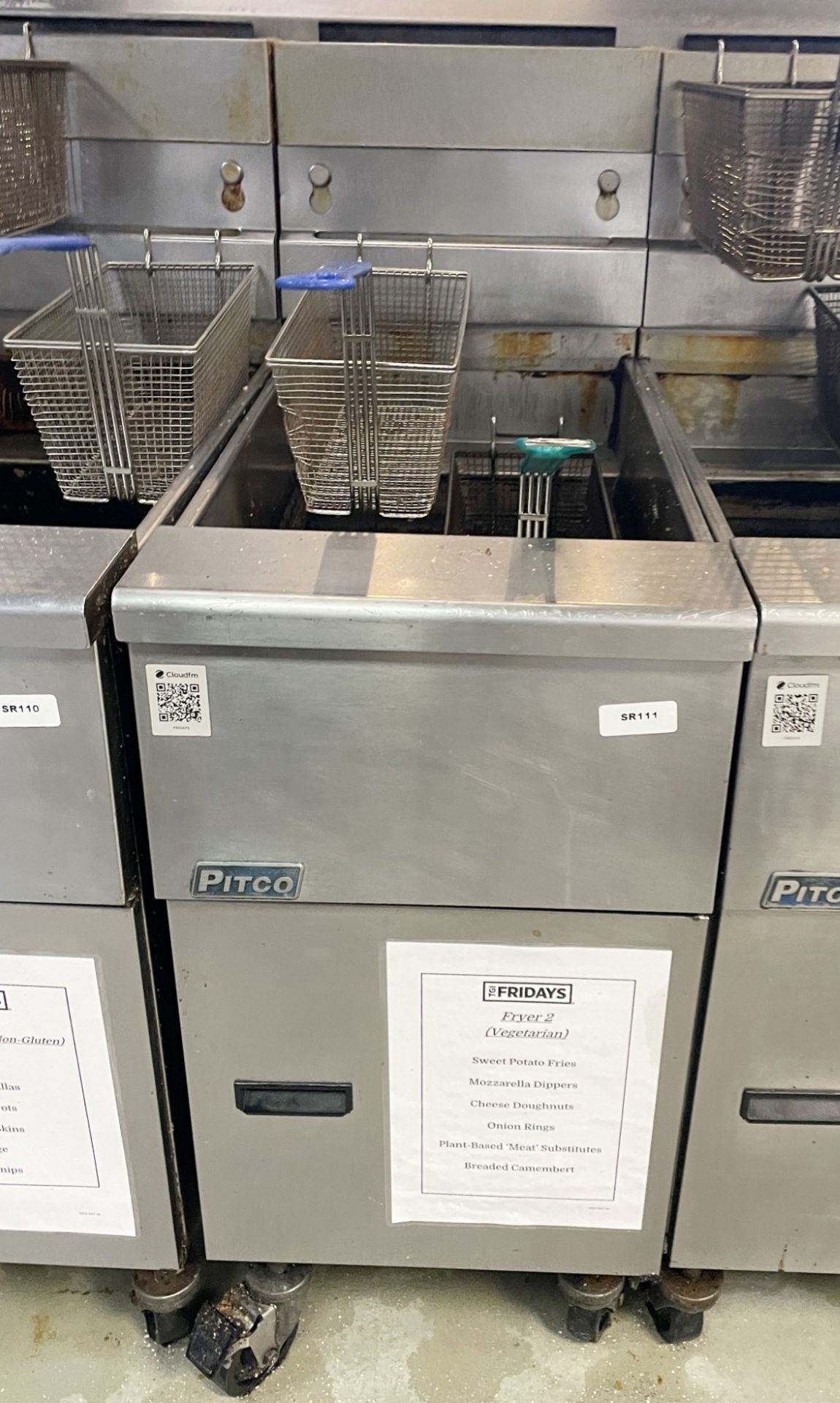 1 x Pitco SG14 Single Tank Gas Fryer with Two Baskets
