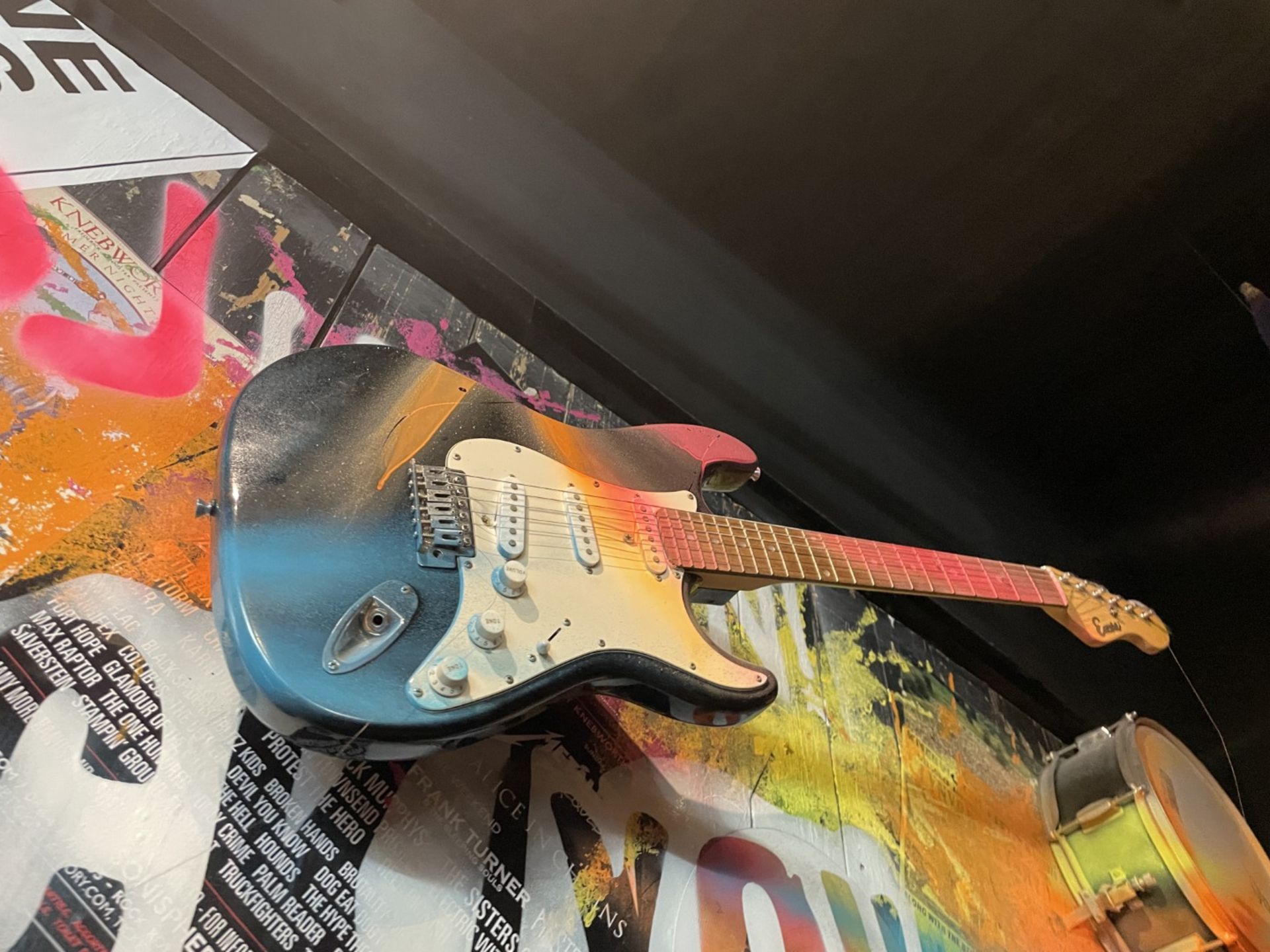 1 x Collection of Rock ‘N’ Roll Custom Display Instruments for a Wall Feature - Image 33 of 34