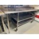 1 x Stainless Steel Prep Table with Undershelves and Castors - Image 4 of 4