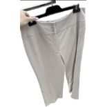 1 x Pair of EDOUARD VERMEULEN / NATAN Ladies' Designer Trousers in a Neutral Tone - Size: EU46 -