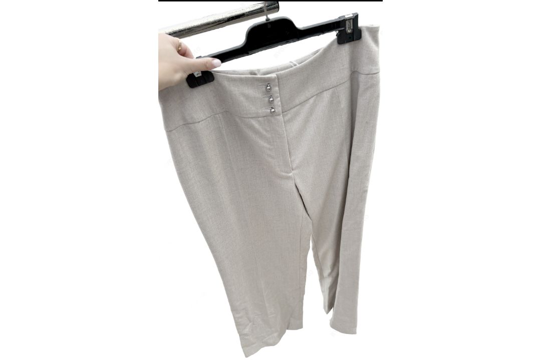 1 x Pair of EDOUARD VERMEULEN / NATAN Ladies' Designer Trousers in a Neutral Tone - Size: EU46 - - Image 1 of 5
