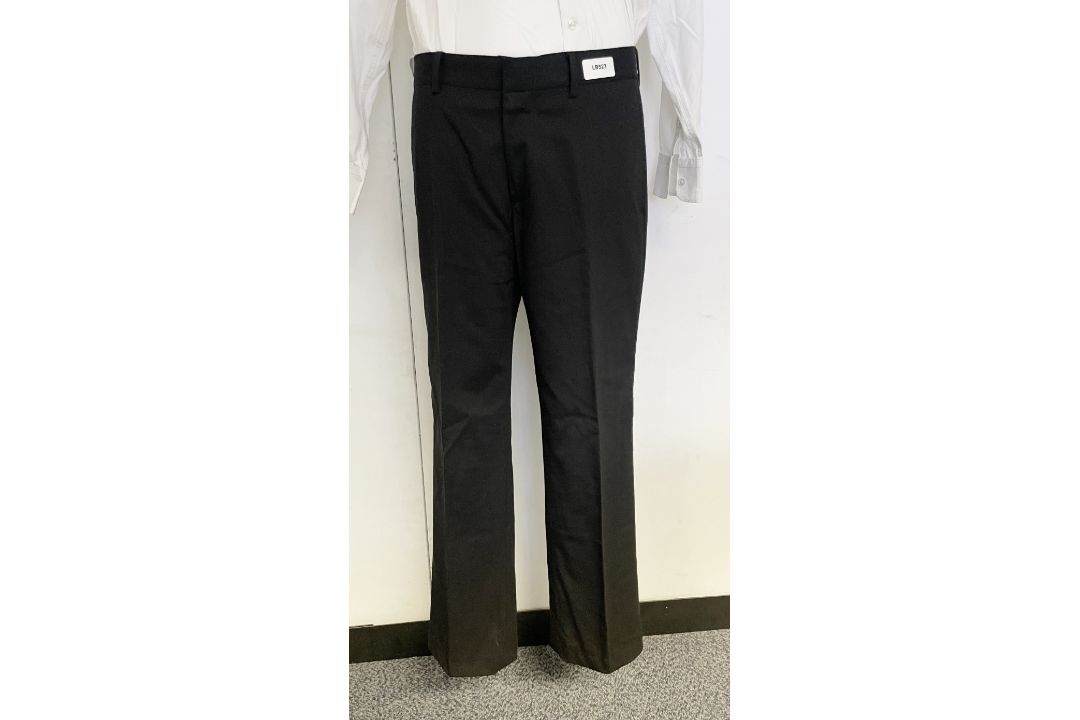 1 x Pair of Men's DNKY Soho Straight Fit Wool Trousers in Black - Size 31 - Ref: LB523 - CL1020 - NO - Image 1 of 12