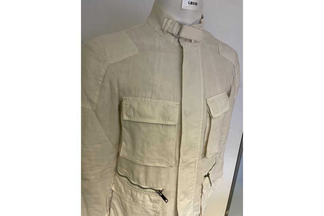 1 x DNKY Men's Lightweight Contemporary Linen Jacket in Cream - Size: S - NO VAT - Image 10 of 22