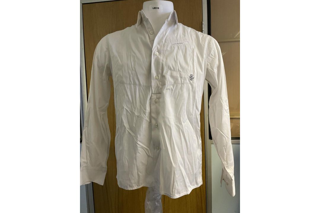 1 x G-STAR RAW 'Guardian' Men's Button-up Long-Sleeve Cotton Shirt in White - Size UK Medium - - Image 1 of 18