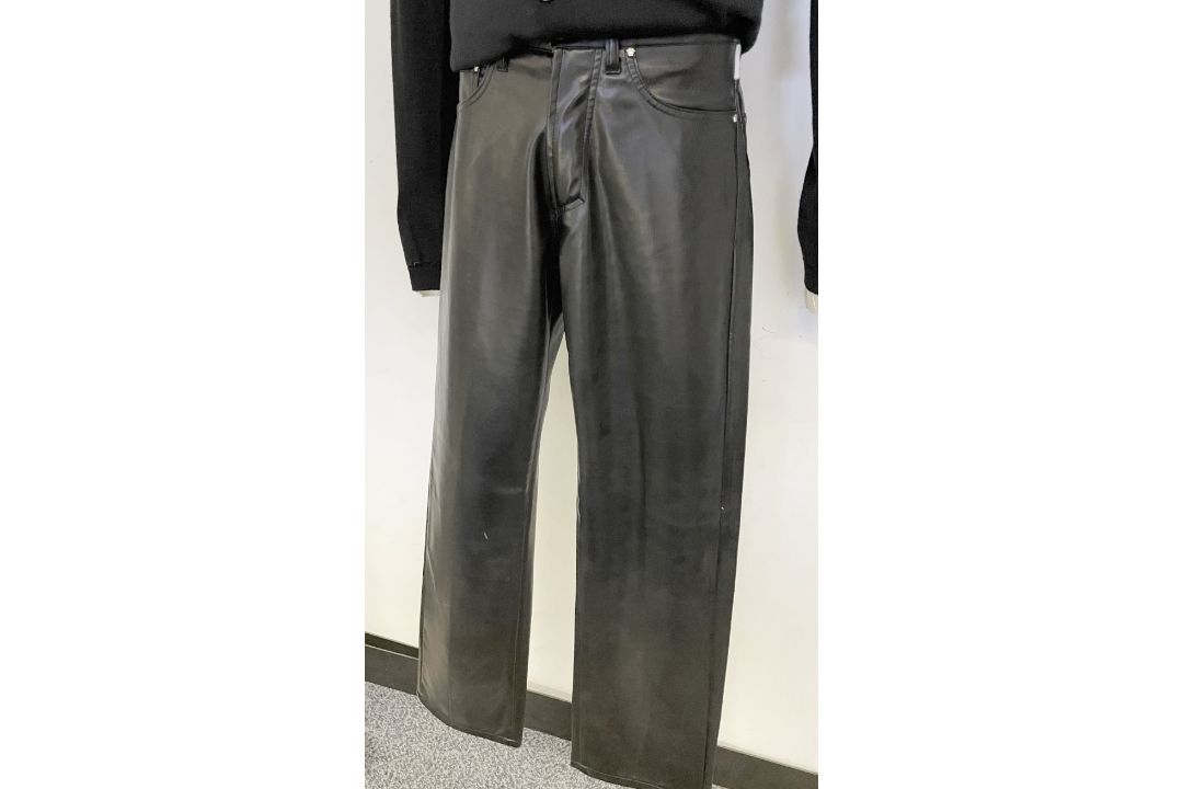 1 x VERSACE COUTURE Men's Black Leather Jeans - Made in Italy - Size 30 - Ref: LB548 - CL1020 - NO - Image 1 of 20