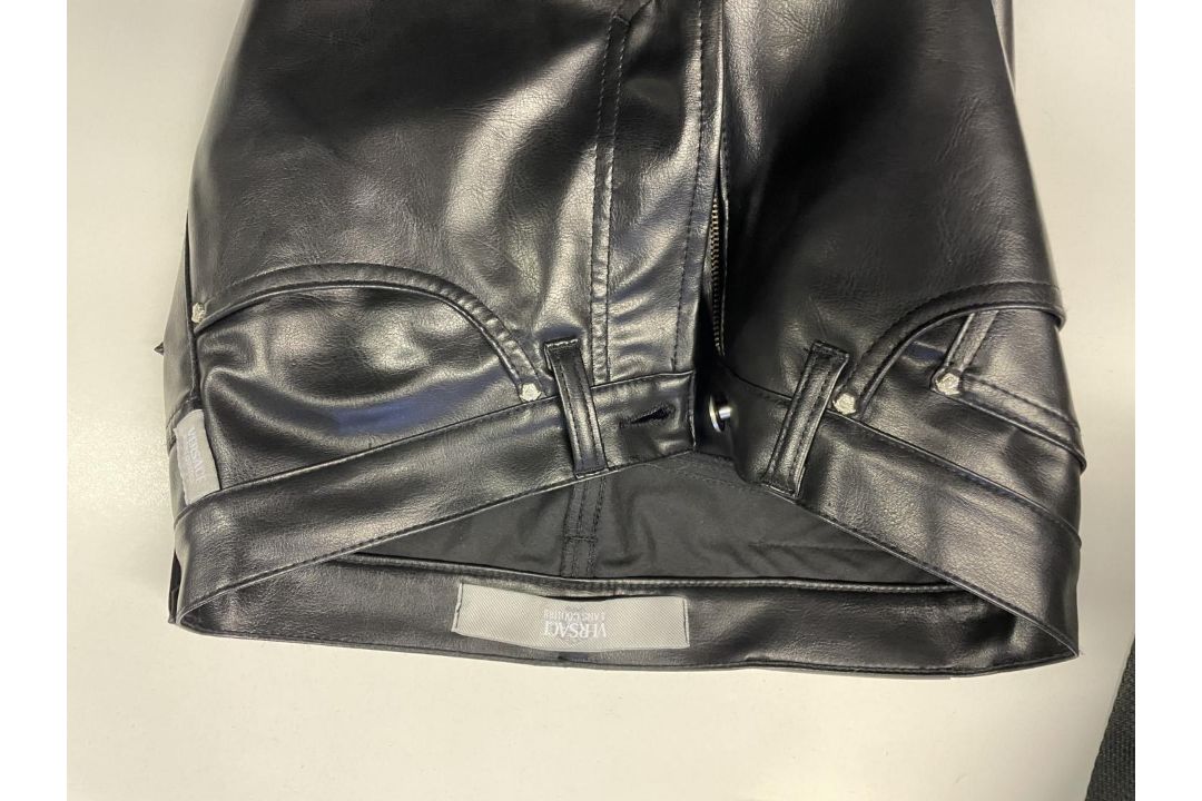 1 x VERSACE COUTURE Men's Black Leather Jeans - Made in Italy - Size 30 - Ref: LB548 - CL1020 - NO - Image 17 of 20