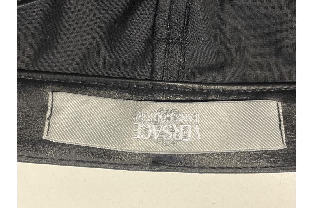 1 x VERSACE COUTURE Men's Black Leather Jeans - Made in Italy - Size 30 - Ref: LB548 - CL1020 - NO - Image 8 of 20