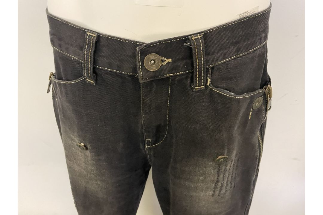 1 x Desigual Men's 'Herren' Designer Jeans in Black, with a Distressed Aesthetic - Size: EU30 - Ref: - Image 14 of 23