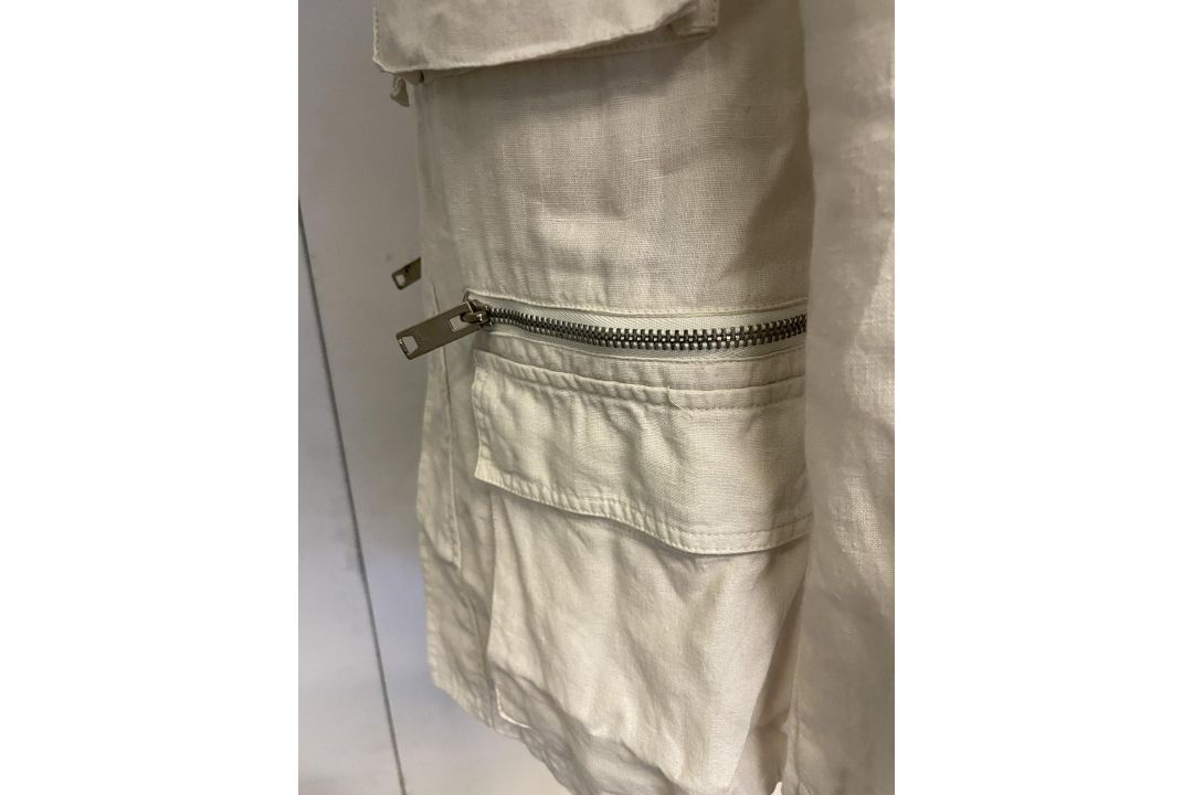 1 x DNKY Men's Lightweight Contemporary Linen Jacket in Cream - Size: S - NO VAT - Image 5 of 22