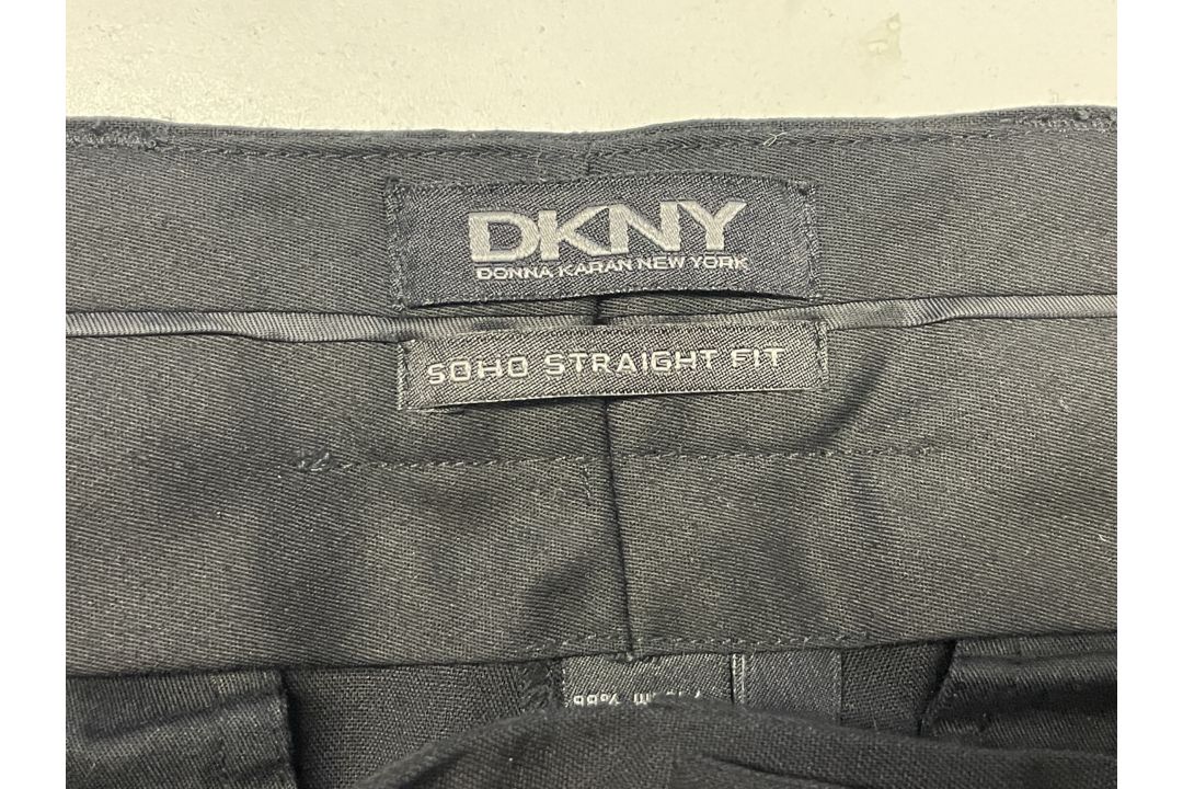 1 x Pair of Men's DNKY Soho Straight Fit Wool Trousers in Black - Size 31 - Ref: LB523 - CL1020 - NO - Image 12 of 12