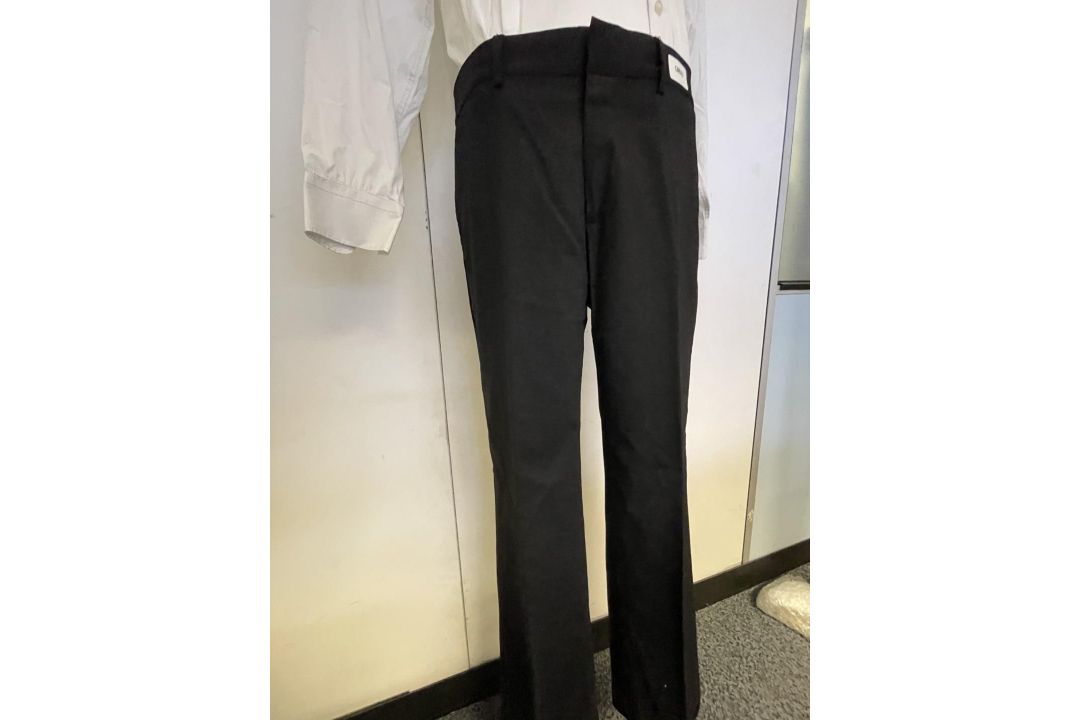 1 x Pair of Men's DNKY Soho Straight Fit Wool Trousers in Black - Size 31 - Ref: LB523 - CL1020 - NO - Image 8 of 12