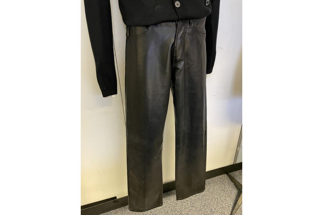 1 x VERSACE COUTURE Men's Black Leather Jeans - Made in Italy - Size 30 - Ref: LB548 - CL1020 - NO - Image 19 of 20