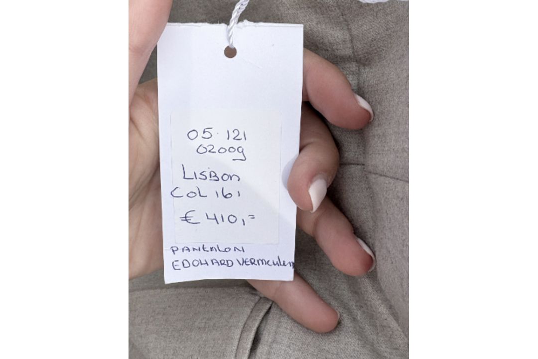 1 x Pair of EDOUARD VERMEULEN / NATAN Ladies' Designer Trousers in a Neutral Tone - Size: EU46 - - Image 5 of 5