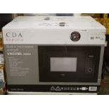 1 x CDA Built In Microwave Oven and Grill Kitchen Appliance - Model VM231BL - RRP £299.99 - Unused