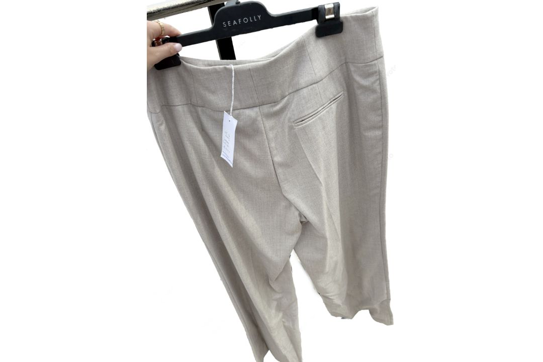 1 x Pair of EDOUARD VERMEULEN / NATAN Ladies' Designer Trousers in a Neutral Tone - Size: EU46 - - Image 2 of 5