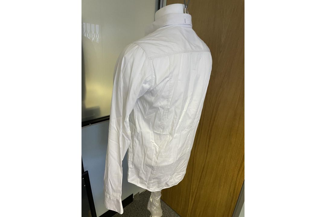 1 x G-STAR RAW 'Guardian' Men's Button-up Long-Sleeve Cotton Shirt in White - Size UK Medium - - Image 5 of 18