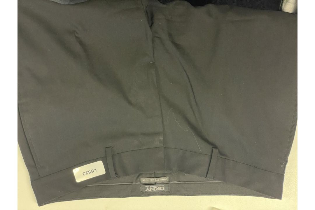 1 x Pair of Men's DNKY Soho Straight Fit Wool Trousers in Black - Size 31 - Ref: LB523 - CL1020 - NO - Image 5 of 12
