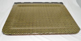 1 x FORNASETTI Luxury Lacquered Wood Tray featuring a Greek Key-style Geometric Print - RRP £1,980