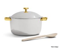 1 x OUR PLACE 'Titanium' Perfect Pot Pro with Lid and Spatula, 6.4L - Original Price £195.00 - Boxed