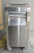 1 x Commercial Freestanding Fresh Dough Roller / Sheeter with Heavy Duty Metal Castor Wheels and a