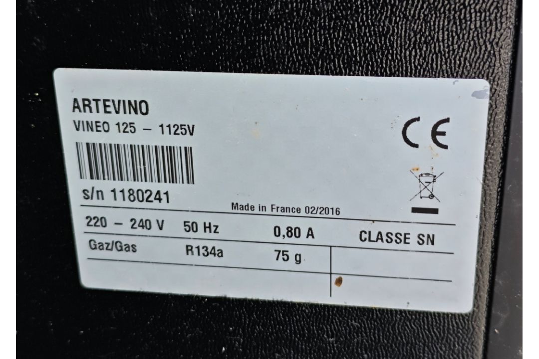 1 x Eurocave Artevino Vineo 125 Wine Fridge - Ref: WH3-101/F2A3 - Image 5 of 11