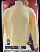 1 x NN07 NO NATIONALITY 'Frankie' Men's Chunky Knitted Sweater in Cream - Size: LARGE