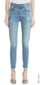 1 x Pair of Veronica Beard 'Faye Skinny' High-Waist Ankle Jeans in Pipeline, Size 32 - RRP £187.00